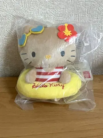 아베일 헬로키티 튜브 마스코트 키링 물놀이 튜브