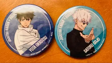 라운드원 주술회전 콜라보 캔뱃지 고죠 사토루 옷코츠 유타