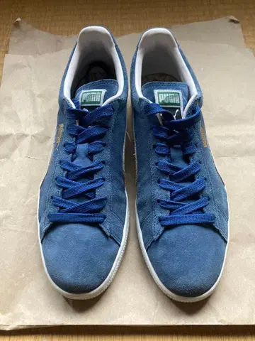 PUMA 스웨이드 스니커즈 파랑 28cm