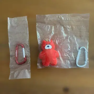 mojojojo 고양이 키링과 카라비너 세트