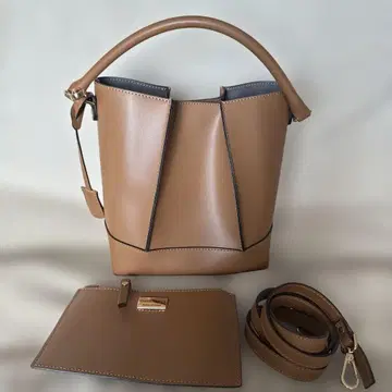 잔니노타로 브라운 버킷백 파우치 포함 IENA