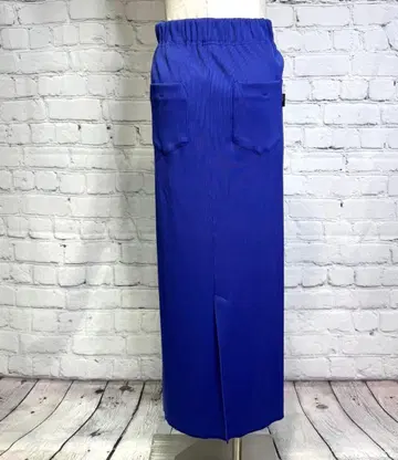 [ 아얀 ] 파란색 타이트 스커트 슬릿 포함