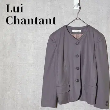 루이 샨탄 울 100% 노카라 자켓 월드 사이즈 36(S)