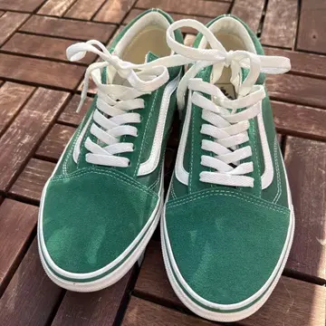 Vans 그린 스웨이드 스니커즈