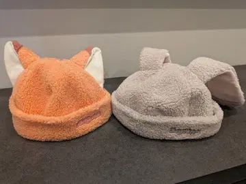 [레어] 상하이 디즈니 닉 주디 팬캡 세트