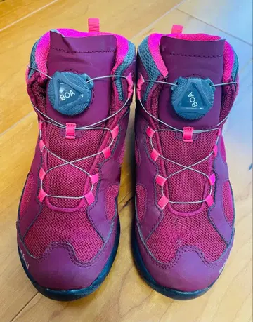 몽벨 BOA 와인 레드 등산화 20cm