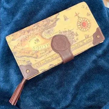 [ 미사용 ] 와치필드 다얀 천연 가죽 고지도 장지갑