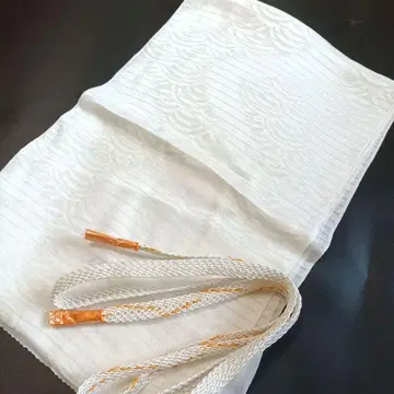 치도리야 센 3 오비 장식 천 허리띠 세트 화이트