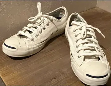 잭퍼셀 스니커즈 화이트 캔버스 25.5cm US 7 로우컷