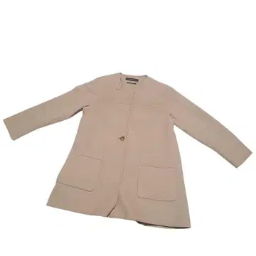 [ ZARA BASIC ] 베이지 노카라 자켓 US 사이즈 M 여성용