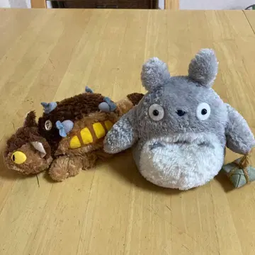 토토로 고양이 버스 봉제 인형 2개 세트