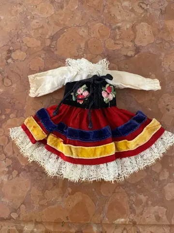 앤티크 인형 드레스 빈티지 벼룩시장 프랑스