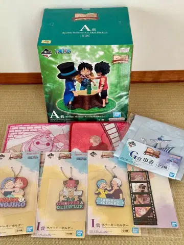 원피스 제일복권 에이스 사보 루피 A상 피규어