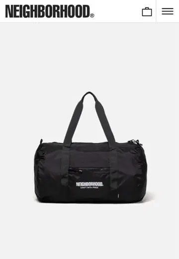 NEIGHBORHOOD POCKETABLE BOSTON BAG