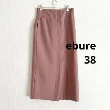 [ 새상품급 ] ebure 하이웨스트 롱 스커트 핑크 베이지 38 에부르