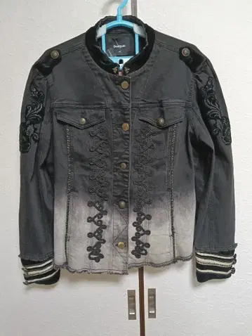 빅 사이즈 Desigual 자수 데님 자켓 46