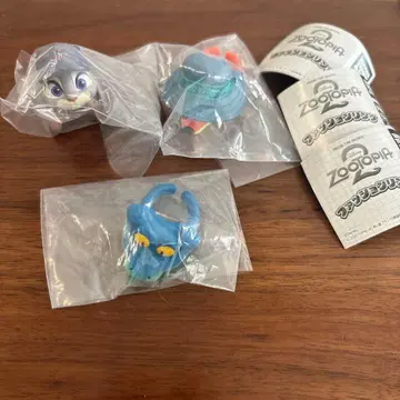 [세트] 주토피아2 패션 반지 가챠 닉 주디 게리