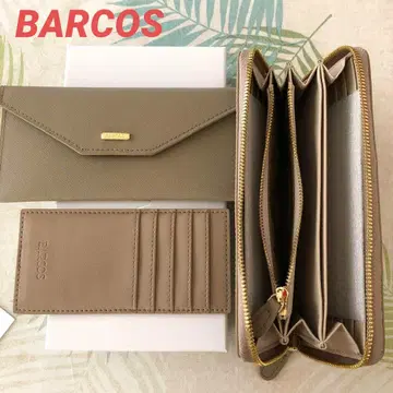 [미사용 TV 한정품] BARCOS 발코스 사피아노 가죽 장지갑