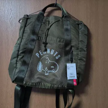 PEANUTS 백팩 백팩 올리브