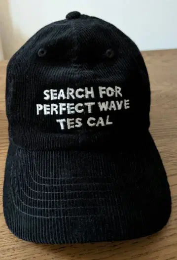 TES 코듀로이 야구 모자 블랙