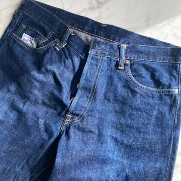 BUENAVISTA 다크 블루 스트레이트 데님 팬츠