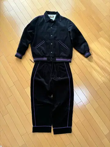 스크우캄 코듀로이 셋업 바시티 자켓 팬츠