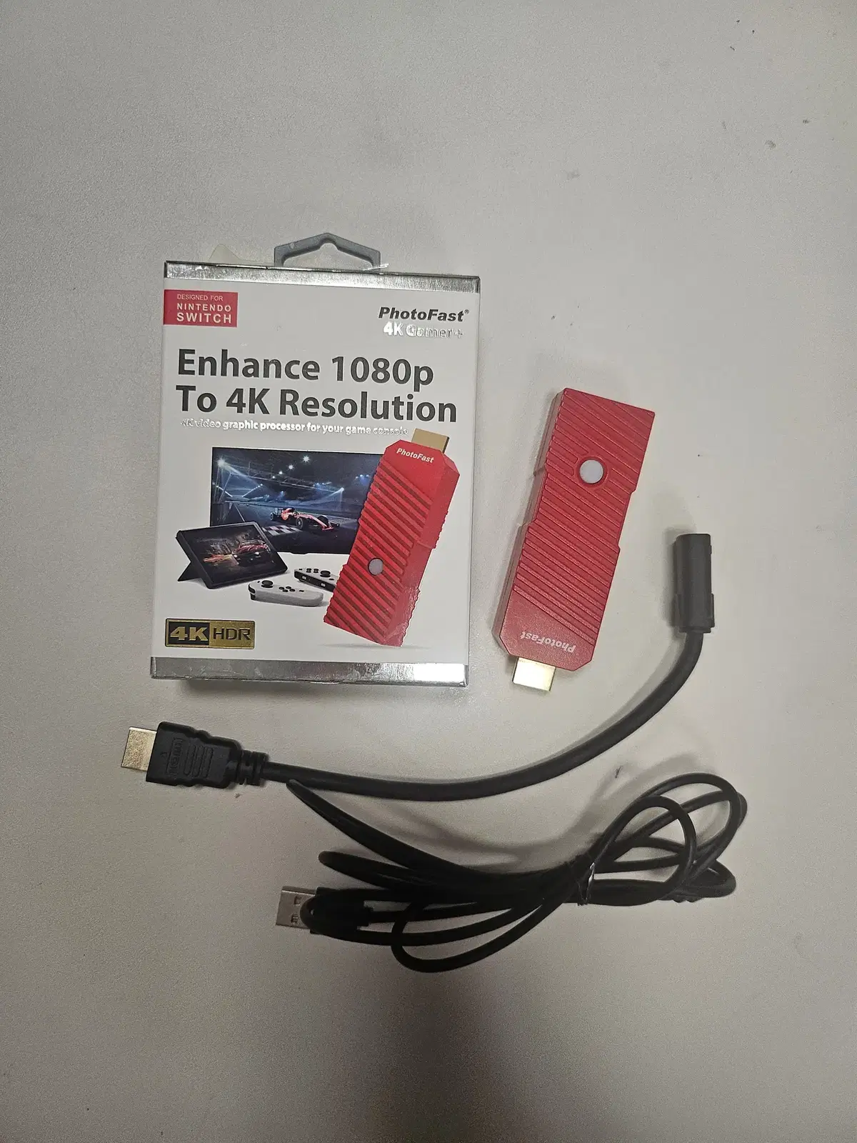 닌텐도 스위치 포토패스트 4k 업스케일러 1080p>4k로