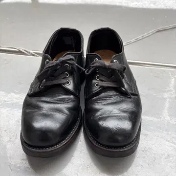 가죽 캐주얼 슈즈 블랙 Vibram 밑창