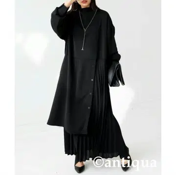 안티카 아지메 플리츠 원피스