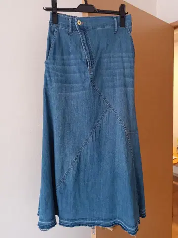 개럴개런트 데님 플레어 스커트