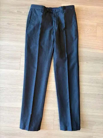 INCOTEX 네이비 울 린넨 슬랙스