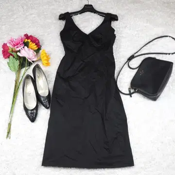 G369*인터플래닛 A라인 슬리브리스 드레스 원피스 블랙