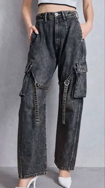 GYDA 하이웨스트 Urban Utility Wash Cargo 데님