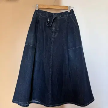 HELLY HANSEN 데님 롱 스커트