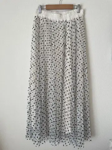 그린 라벨 릴랙싱 유나이티드 애로우즈 플레어 스커트 F 화이트 블랙