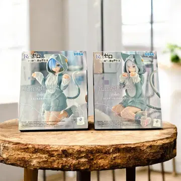Re: 제로에서 시작하는 이세계 생활 피규어 2개 렘 에밀리아 복슬복슬