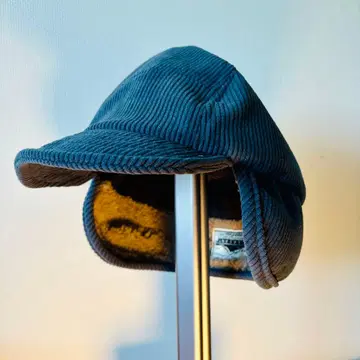 보아 안감 이어 플랩 캡 코듀로이 네이비 M 55-60cm