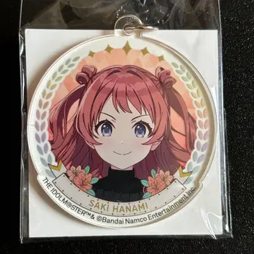 아이돌 마스터 학마스 사야마 스키장 눈덩이 떨어뜨리기 키링 하나미 사키