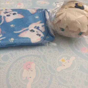 원프리 프리티 고양이 주머니 프리프리 오테다마 네코야시키 유키 미니 타월