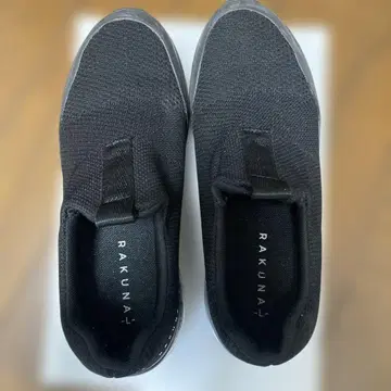 RAKUNA 블랙 슬립온 스니커즈