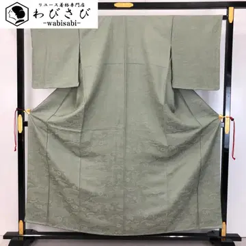 이로무지 리큐네즈미색 꽃무늬 원단 패턴 교육용 실 K-4955