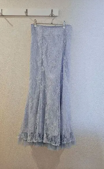 [새상품급] 밑단 튤 백 레이스업 레이스 머메이드 스커트 머큐리 듀오