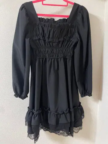 VOLCAN&APHRODITE 지뢰계, 고스로리 원피스 블랙 긴팔