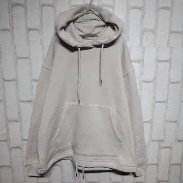 고품질 coen 후드티 후드 달린 캥거루 포켓 화이트 F