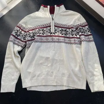 아베일 니트 하프 지퍼