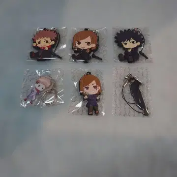 주술회전 이타도리 유우지 후시구로 메구미 쿠기사키 노바라 러버 스트랩