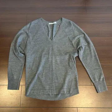 theory luxe V넥 니트 그레이 38