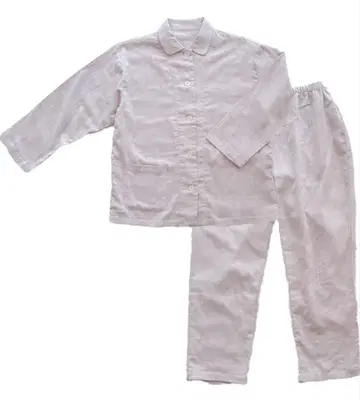 거즈 파자마 긴팔 여성용 일본제 면 100% 파자마 룸웨어