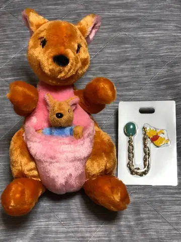 곰돌이 푸 도쿄 디즈니 리조트 봉제 인형 캉가와 루 스마트폰 체인