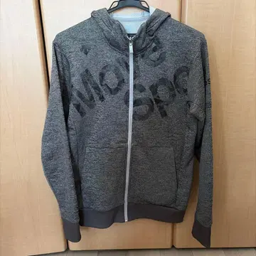 DESCENTE 데상트 그레이 풀 집업 후드 부착 후드티